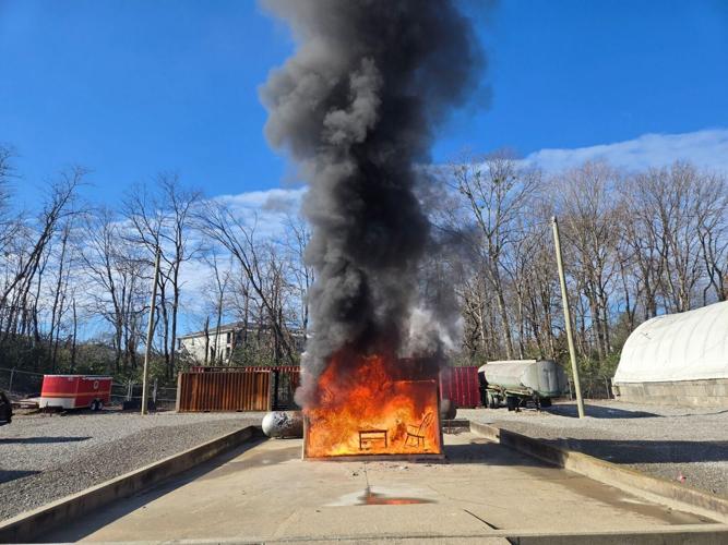 Fire Dept Christmas Tree burn