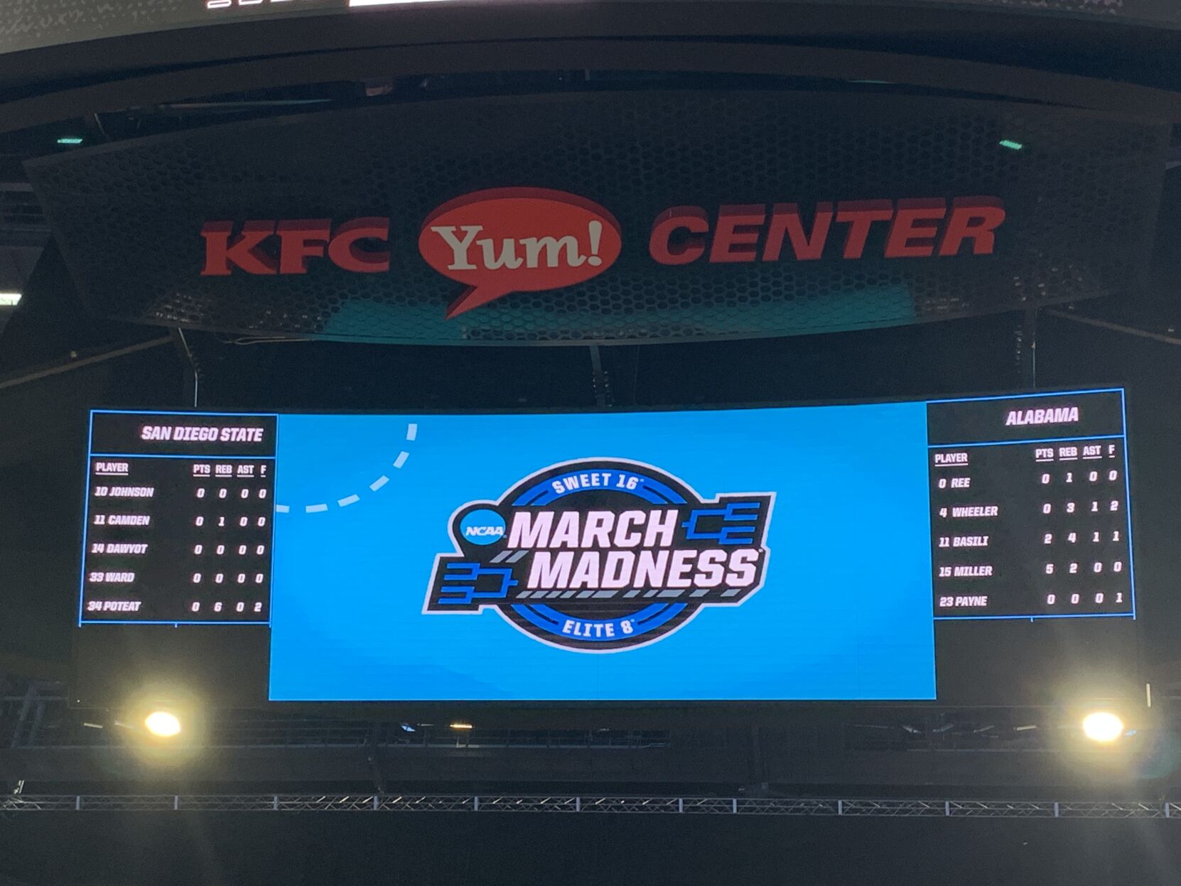 NCAA MARCH MADNESS BRANDING AT  YUM CENTER 3-21-2023  (2).JPG