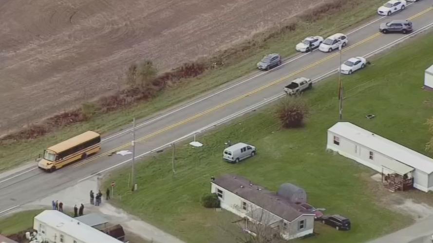 Scene of fatal Indiana school bus crash
