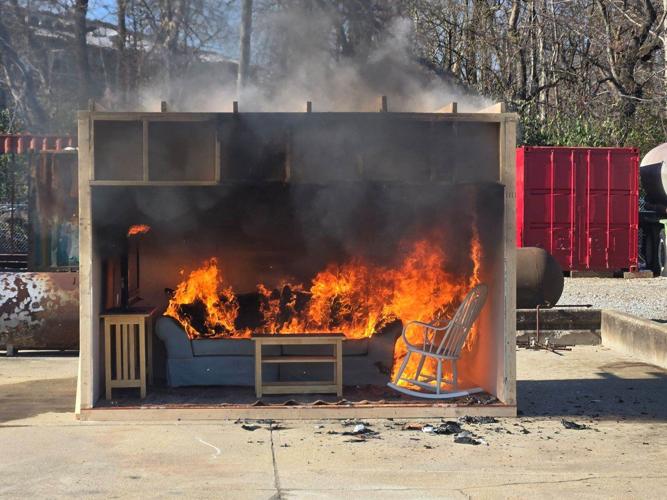 Fire Dept Christmas Tree burn