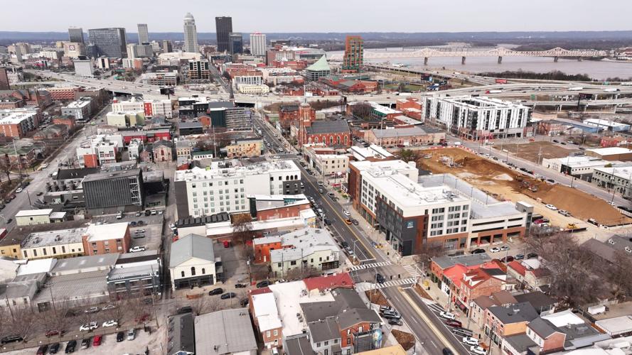 NuLu Streetscape project drone