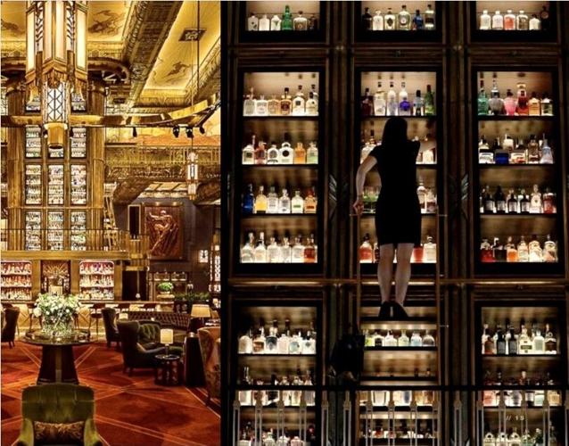 Rendering of whiskey bar and restaurant at The Last Refuge