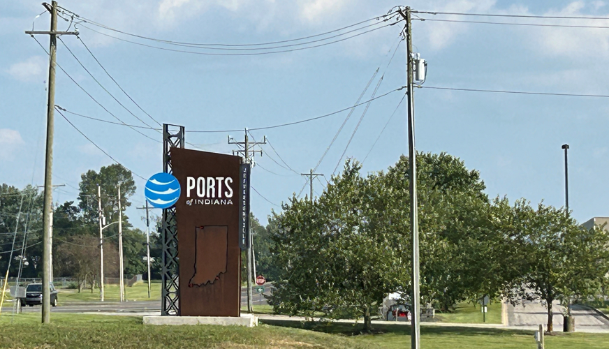 Ports of Indiana signage