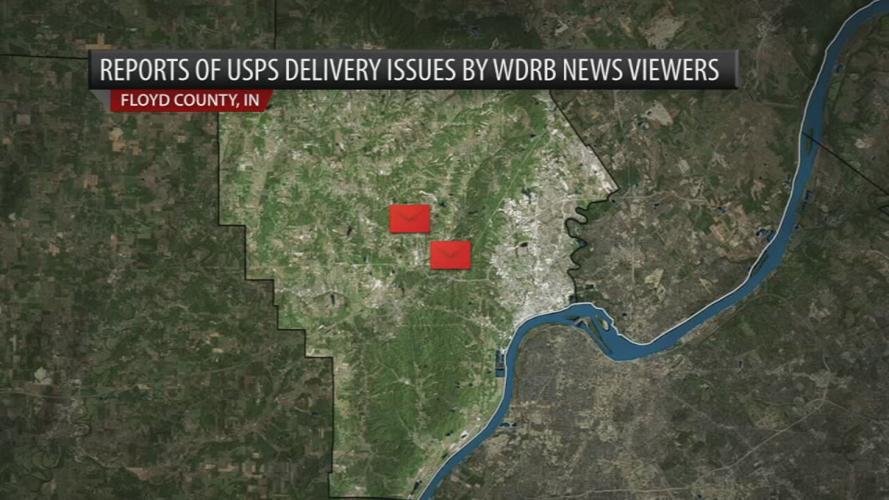 U.S. mail issues in Floyd County, Indiana