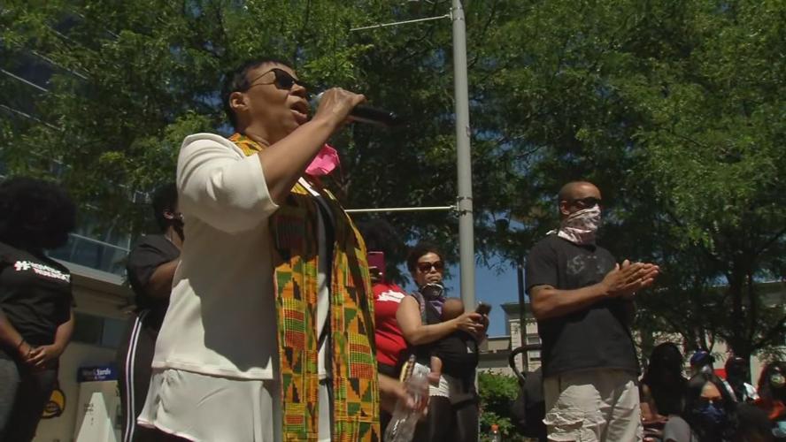 Speaker at BLM healing ceremony
