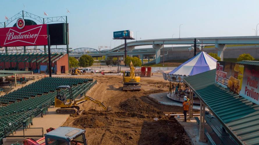 Slugger Field renovations - Aug. 2020