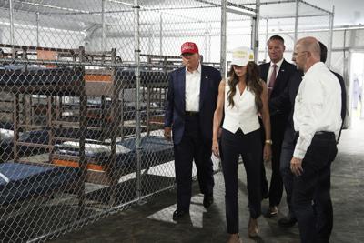 Trump at "Alligator Alcatraz," 7-1-2025