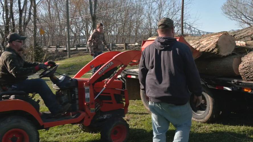 Milton, Kentucky tornado cleanup 3-19-24