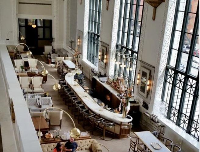 Rendering of the whiskey bar and restaurant at The Last Refuge