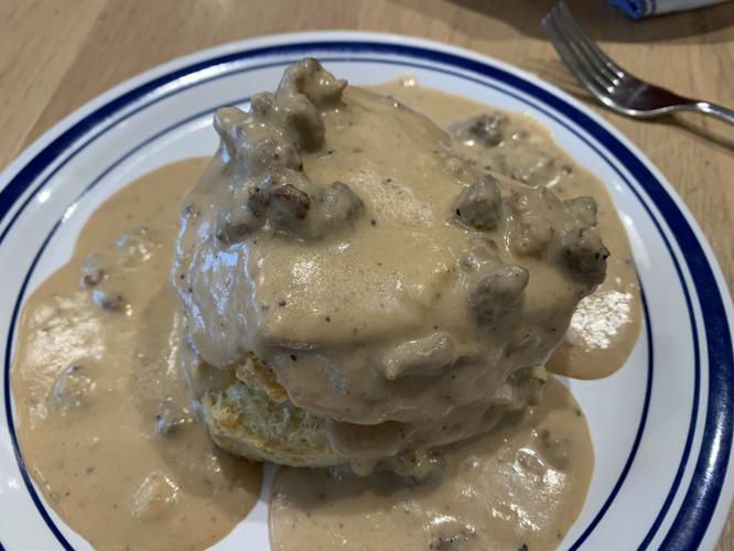 Plate of biscuits and gravy