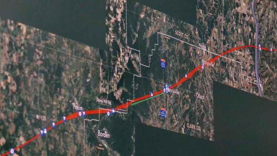 Henryville exhibit "49 Miles of Misery"