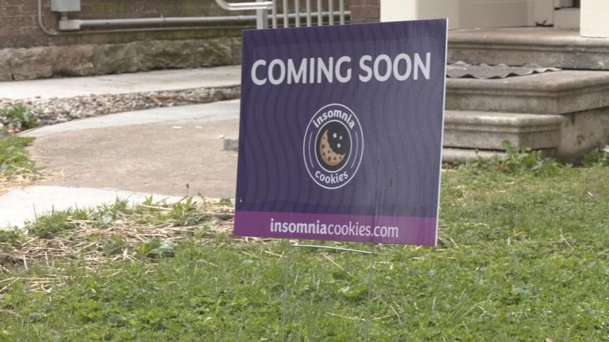 Insomnia Cookies Coming Soon sign Baxter Avenue.jpeg