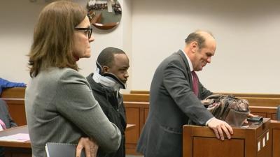 Jarrus Ransom, along with defense attorney Rob Eggert