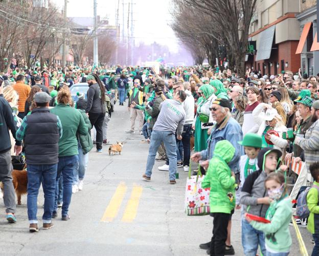 Crowd at St. Patrick's Day Parade