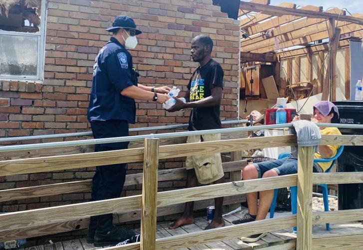 Indiana's Task Force 1 in Louisiana in Aug. 2021