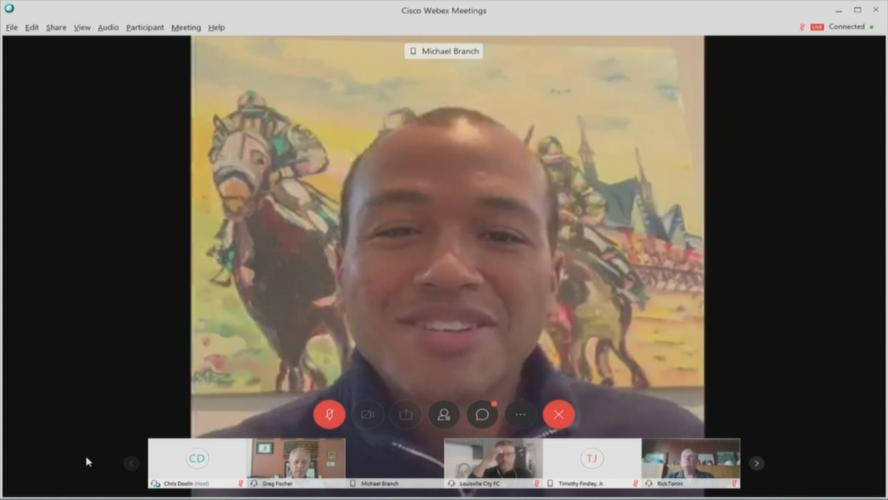 Louisville firefighter Michael Branch