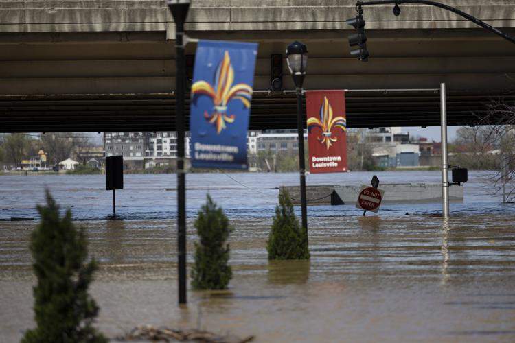 Downtown Louisville Flooding — 4/8/25