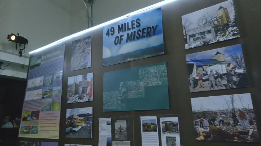Henryville exhibit "49 Miles of Misery"