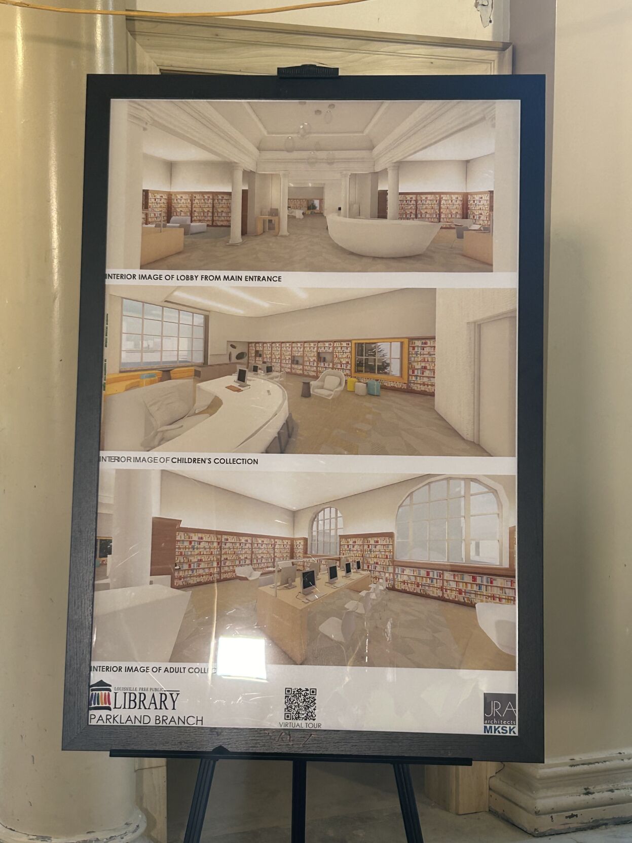 Renderings of the Parkland Library