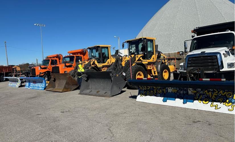 Snow plows in Louisville