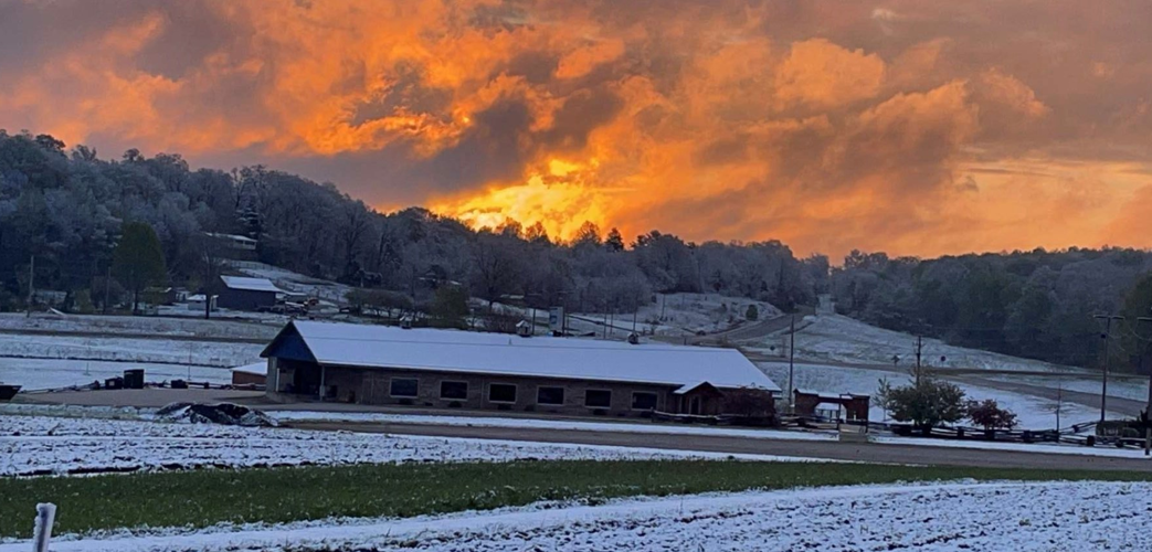 Snow in Eckerty, Indiana