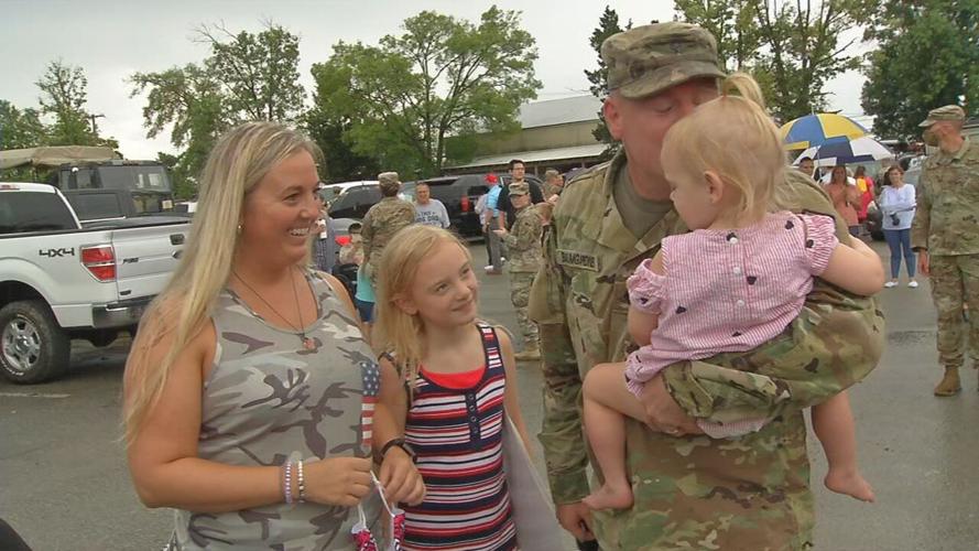 SOLDIERS RETURN HOME