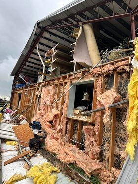 Tornado damage near New Castle in Henry Co., Ky. - 4.2.24