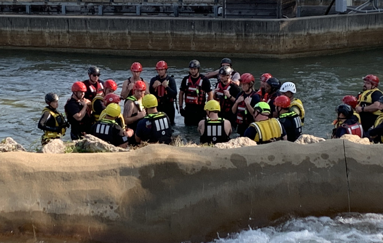 First responders train for swift water rescue at Kentucky Kingdom