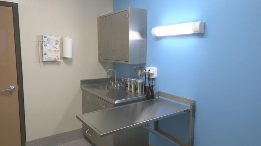 Exam room inside Tail-End Vet Clinic