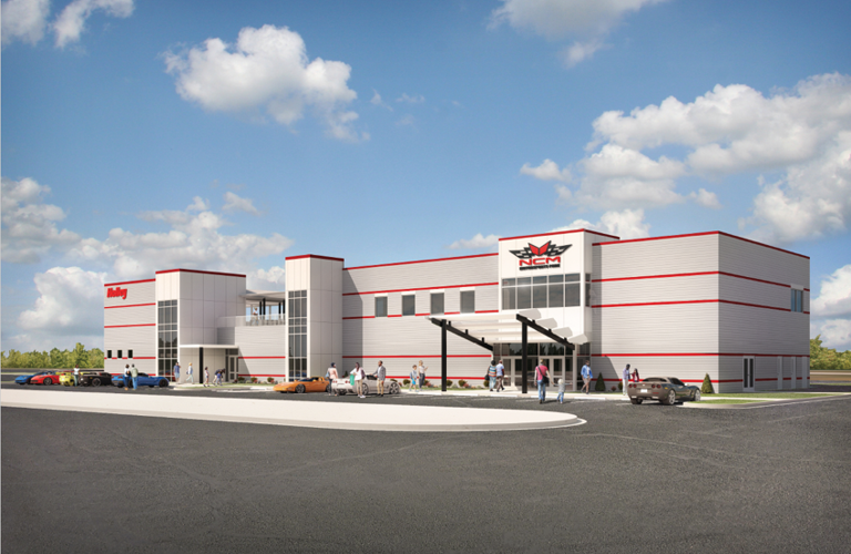 National Corvette Museum Motorsports Parka renderings