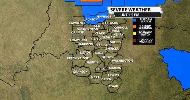 Severe thunderstorm watch issued for part of our area