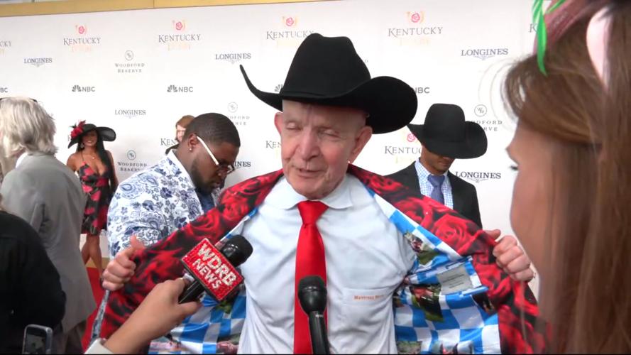 'Mattress Mack' shows off his Kentucky Derby 149 jacket