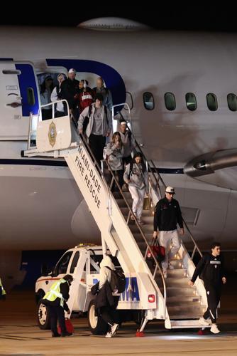 Indiana football team arrival