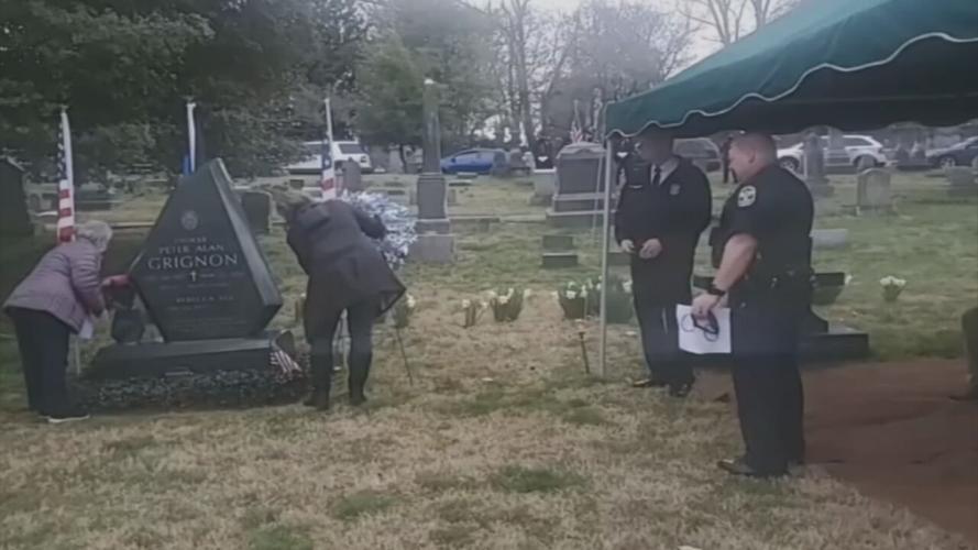 Peter Grignon graveside memorial