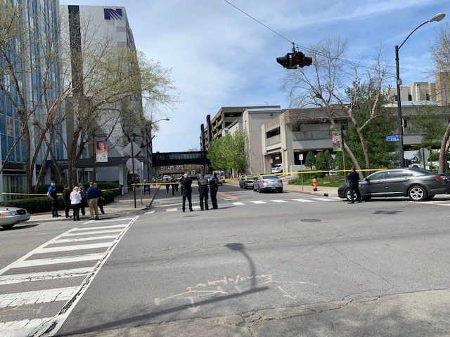 LMPD SHOOTING - GRAY AND FLOYD STREET GARAGE DOWTOWN - 3-30-2020 2.JPG