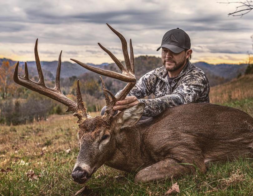 West Virginia hunter takes down 17point buck after tracking it for 6 West Virginia hunter takes down 17point buck after tracking it for 6
