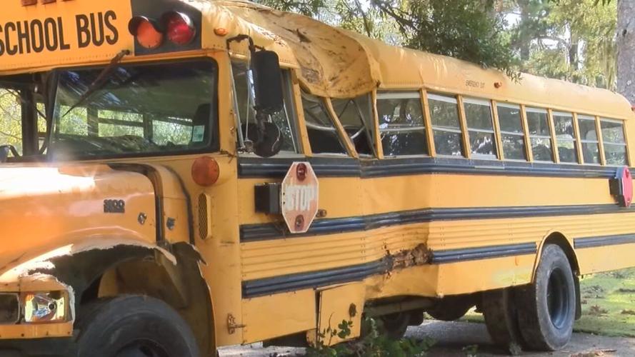 School bus police say was stolen by 11-year-old in Louisiana (Oct. 2020)