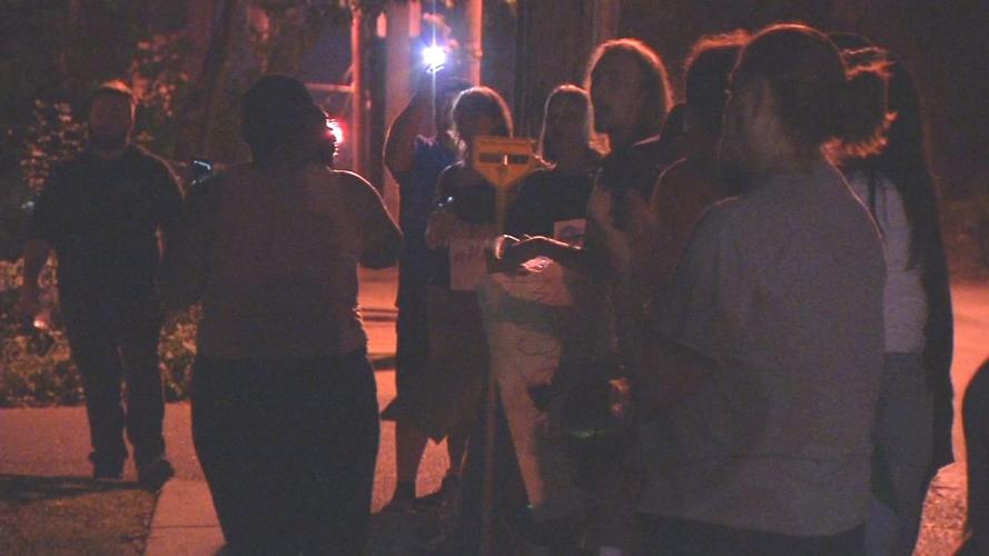 protest outside McConnell home 2