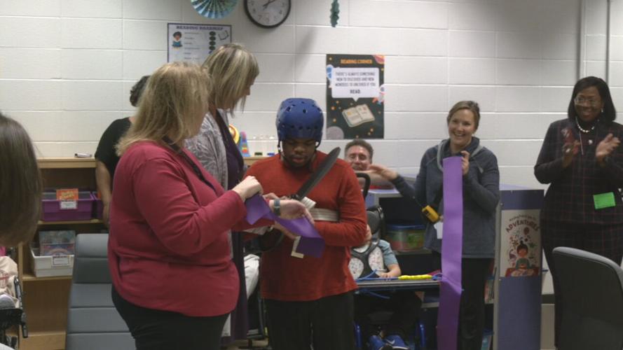 JCPS-Churchill Park School library ribbon-cutting