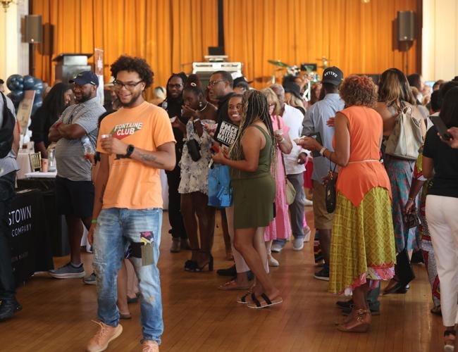 People walk around Louisville Black Chef Showcase.JPG