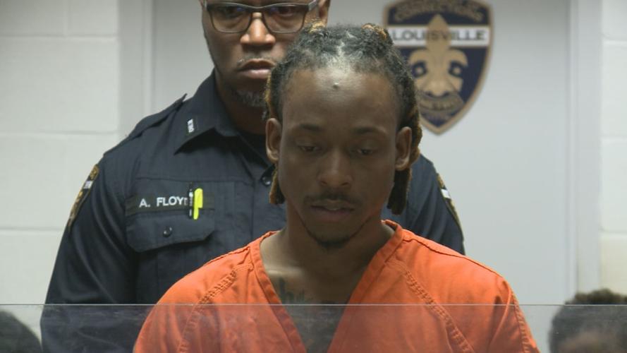 Devone Briggs (accused Outer Loop Olive Garden shooter) in court.