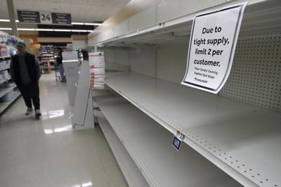 CORONAVIRUS - Empty store shelves in Massachusetts