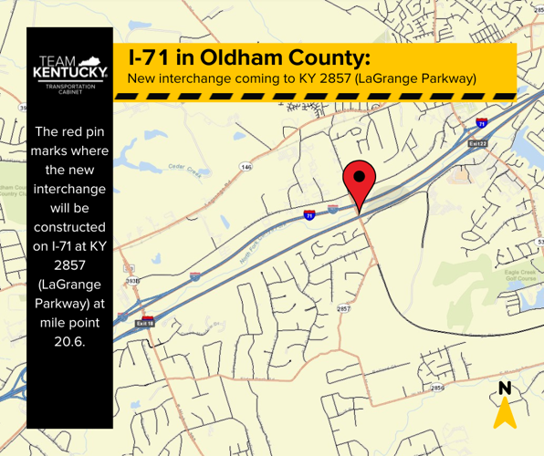 I-71 Interchange construction map