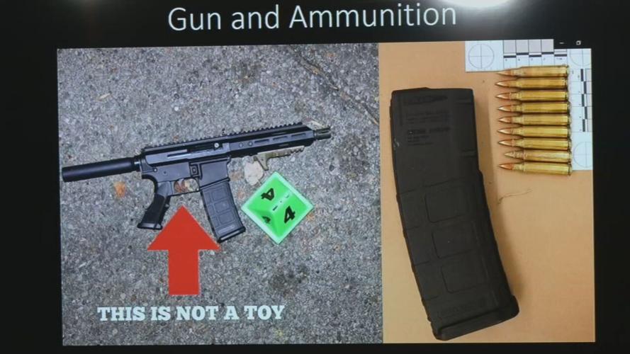 AR-15 style pistol from LMPD body camera footage