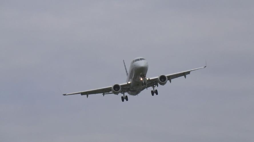 Plane flying through the air (generic)
