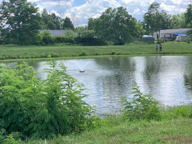 Pond near James Madison Court (in Valley Station area), scene of 6-25-20 death investigation