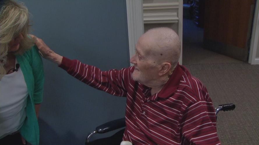 A senior at the Sam Swope Care Center at Masonic Home Louisville