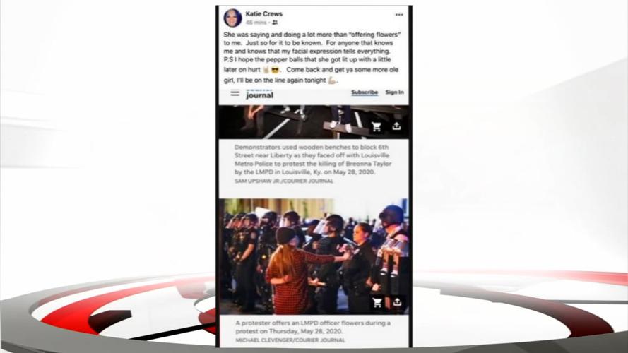 Katie Crews' Facebook post