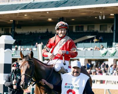 Burnham Square Jockey Brian Hernandez The Bluegrass 4-8-25 - Keeneland 1
