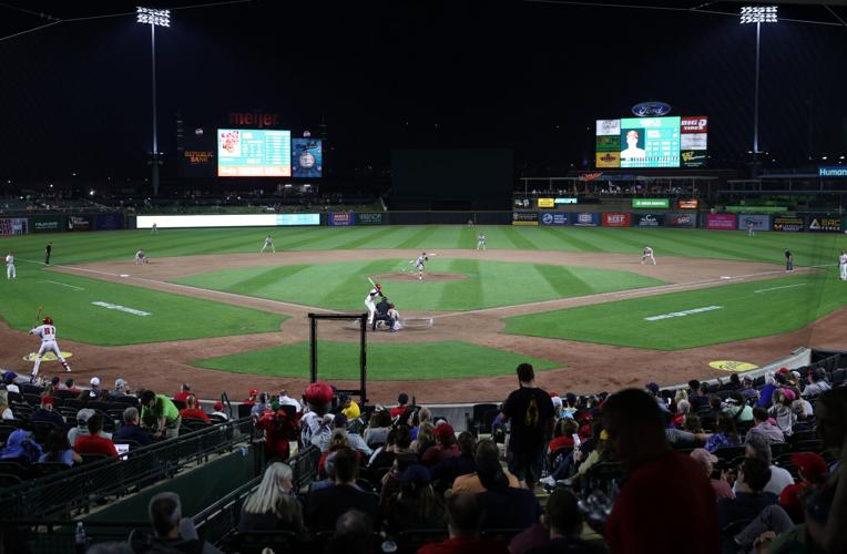 Bats game - Louisville Slugger Field - March 28.JPG